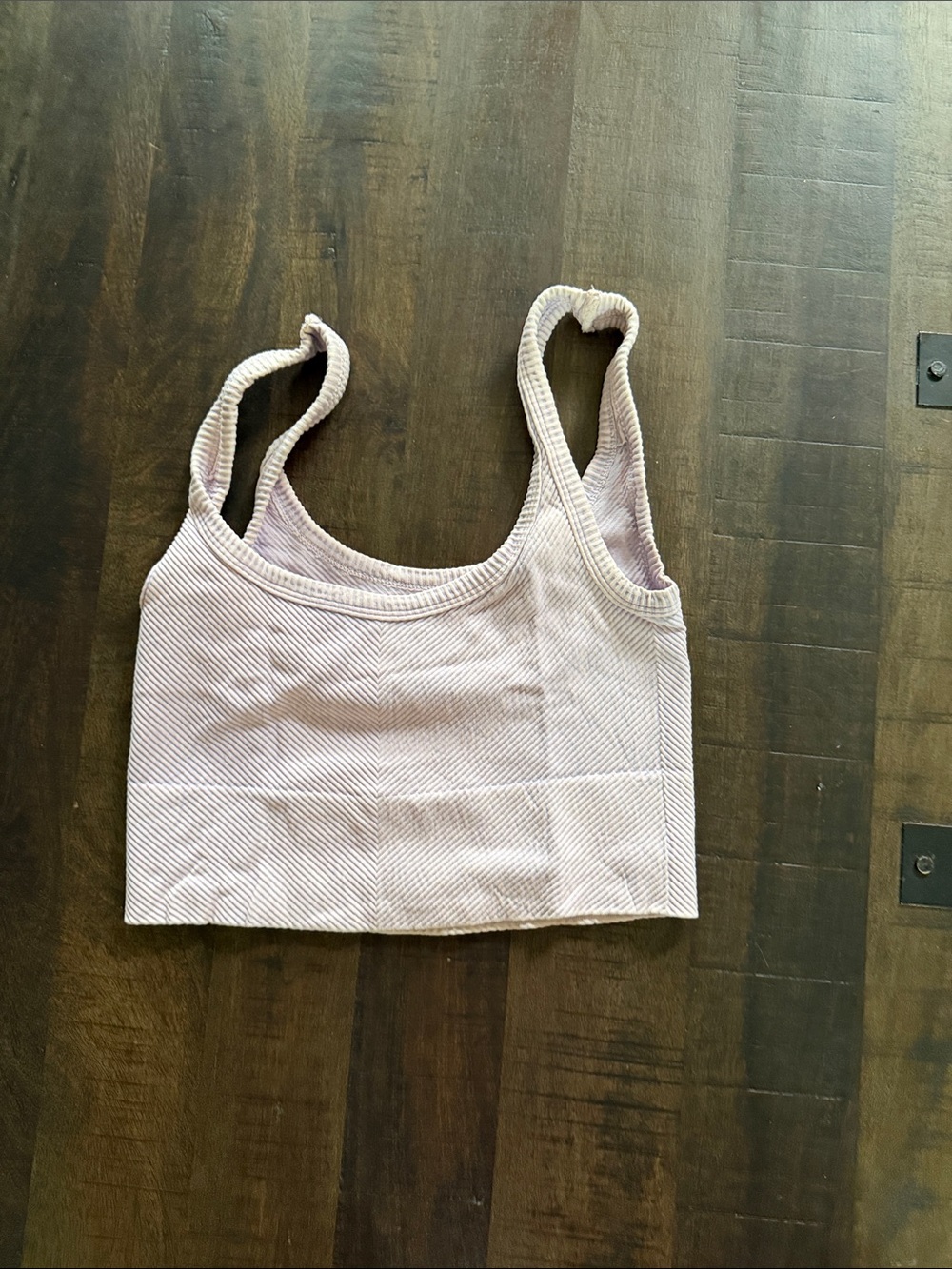 Full Tilt Ribbed Scoop Sports Bra - Light Mauve